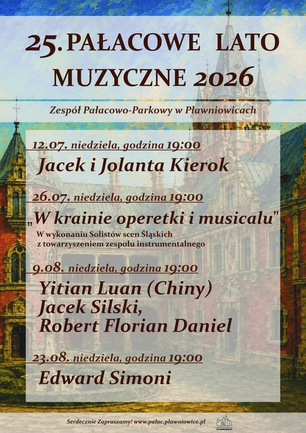 25. PAŁACOWE LATO MUZYCZNE 2026